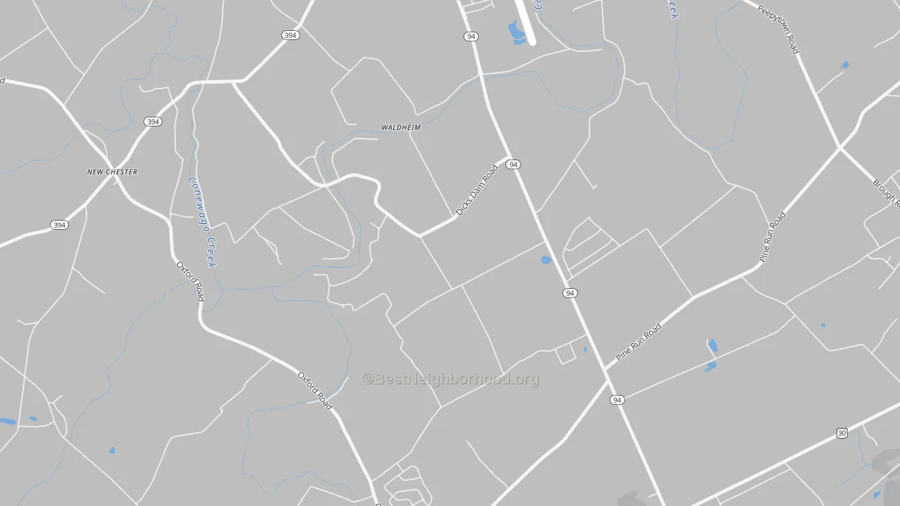 Transit Grade map of Cedar Ridge, PA