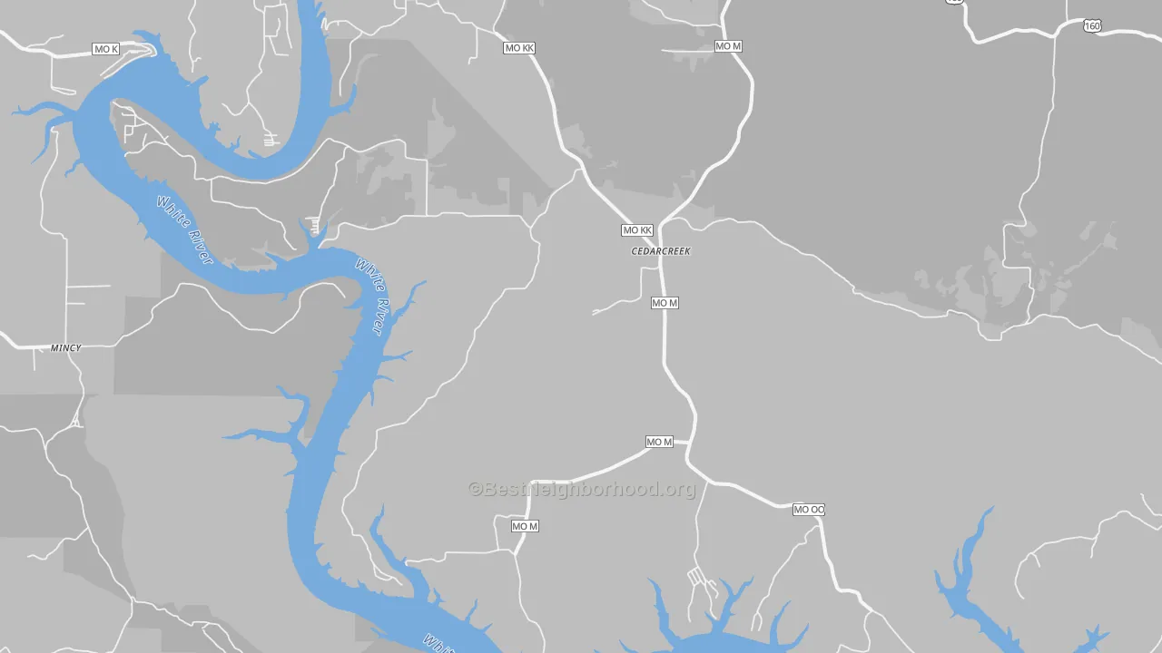 Transit Grade map of Cedarcreek, MO