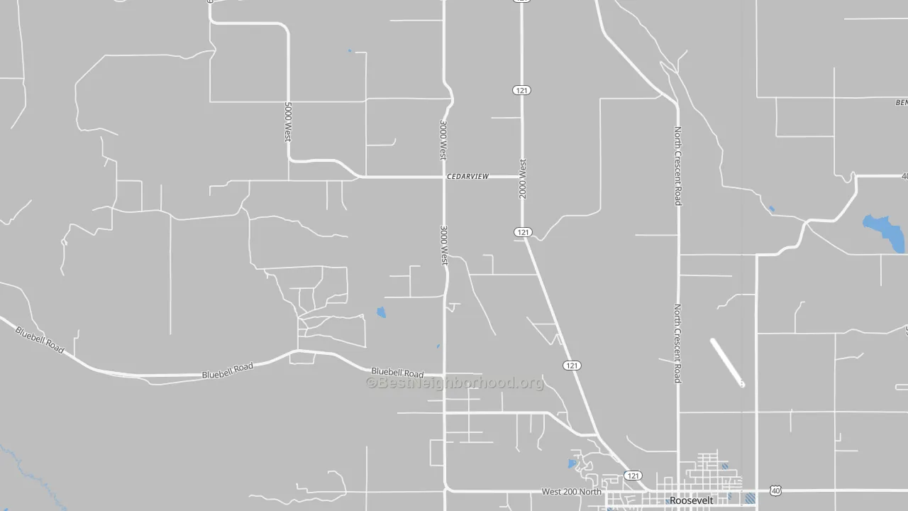 Transit Grade map of Cedarview, UT