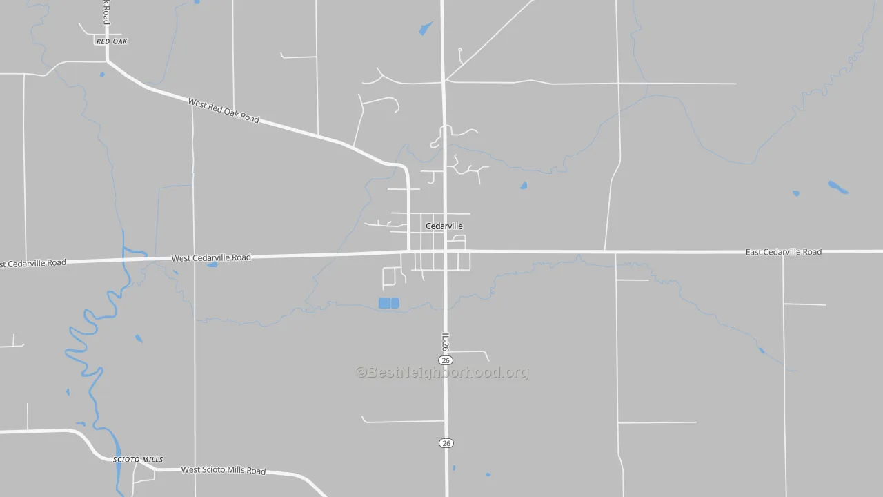 Transit Grade map of Cedarville, IL