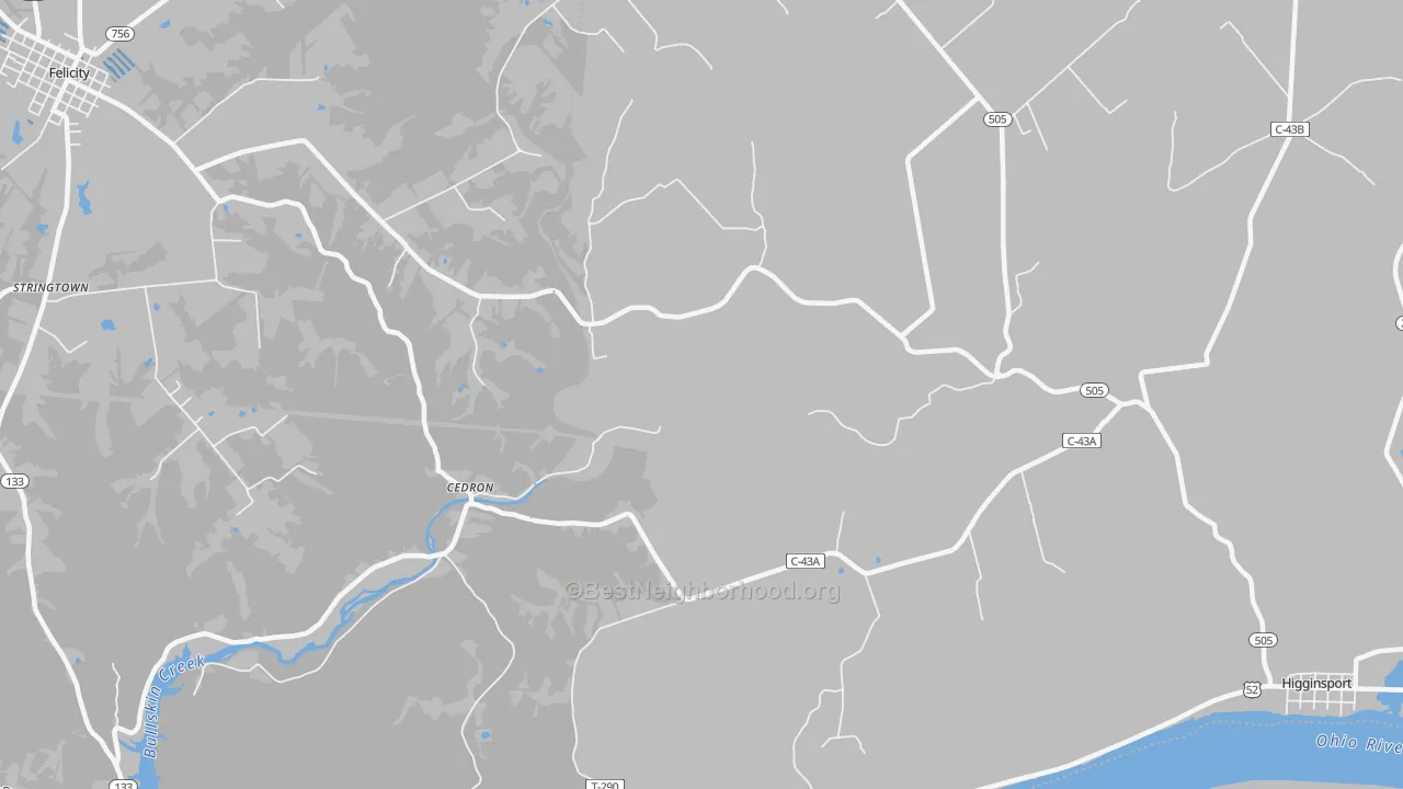 Transit Grade map of Cedron, OH
