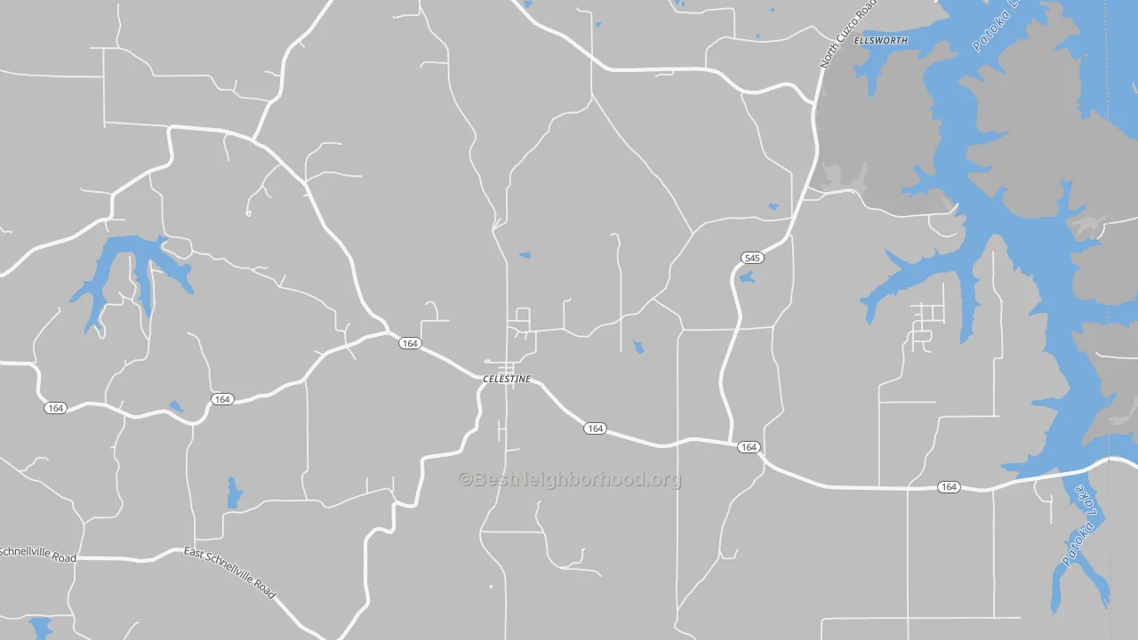 Transit Grade map of Celestine, IN