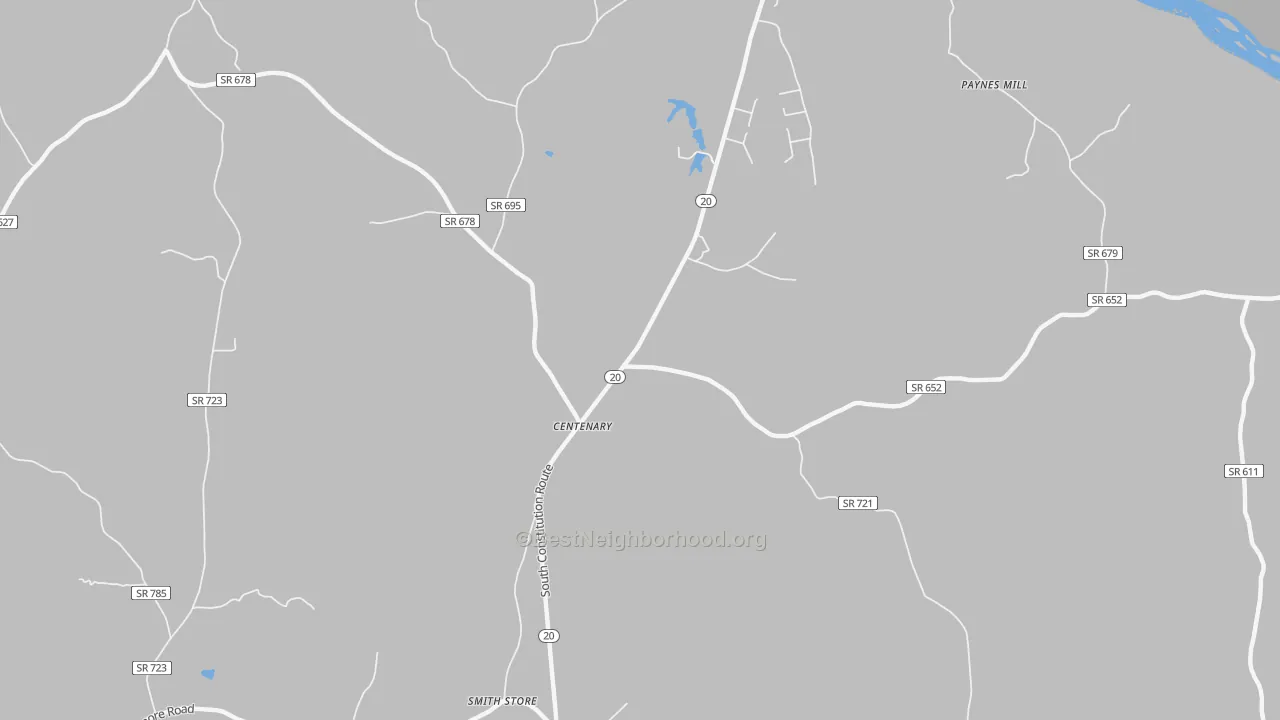 Transit Grade map of Centenary, VA