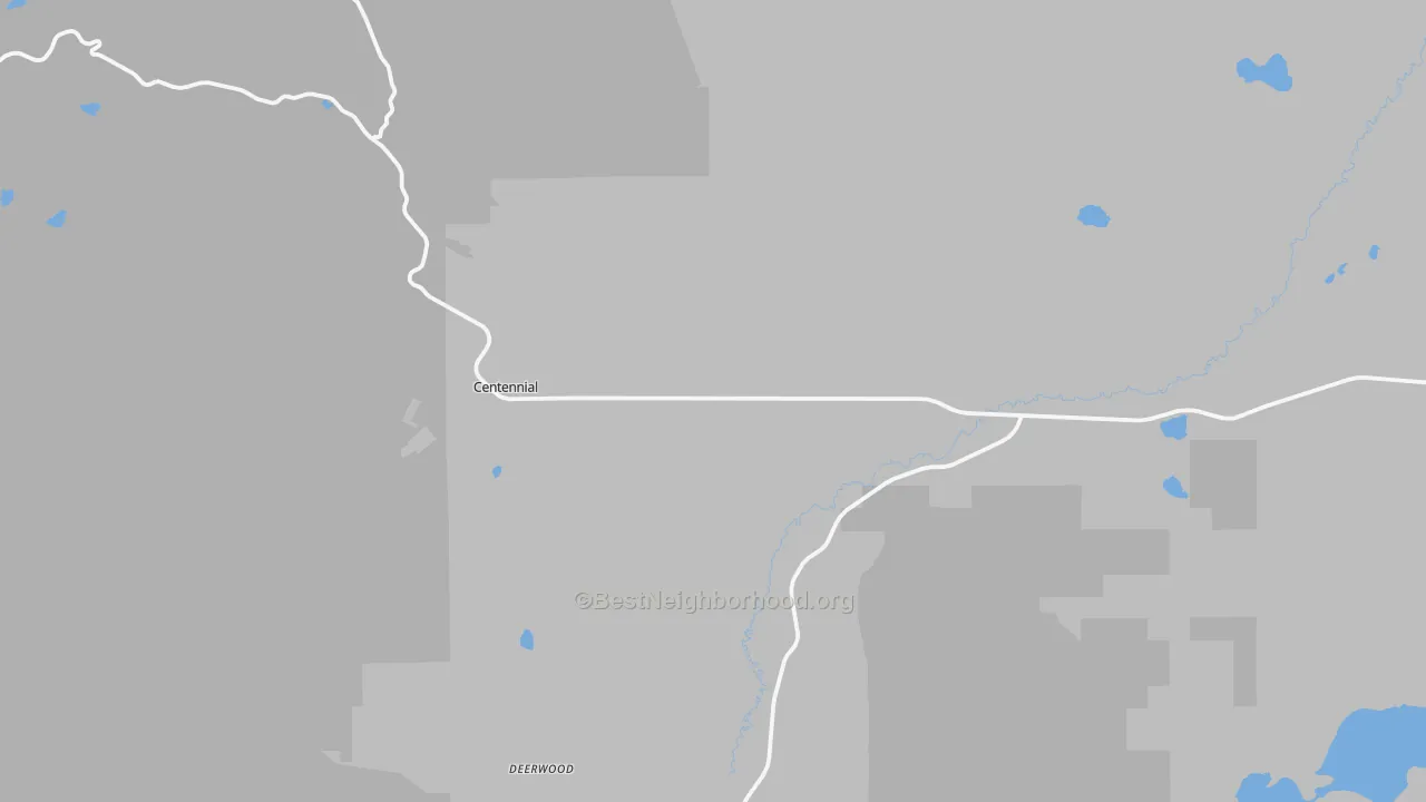 Transit Grade map of Centennial, WY