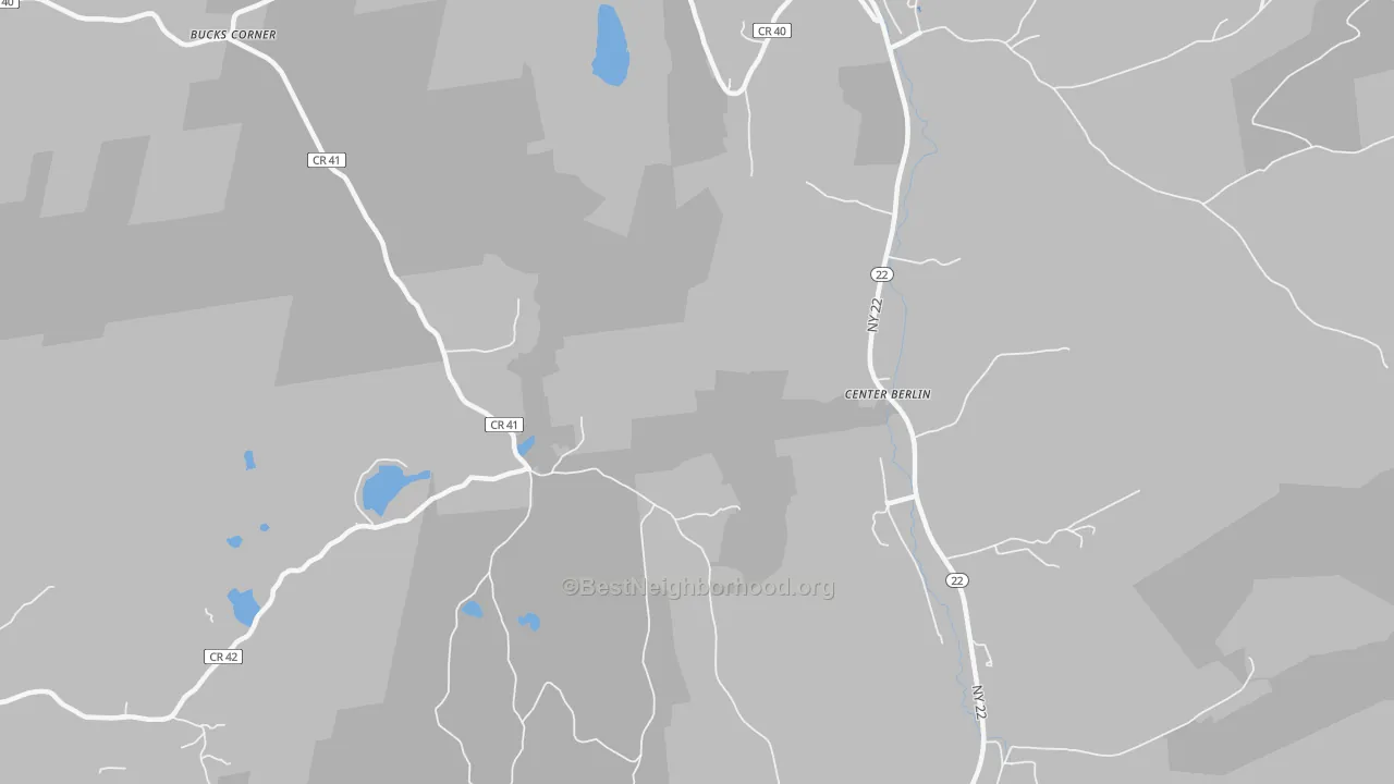Transit Grade map of Center Berlin, NY