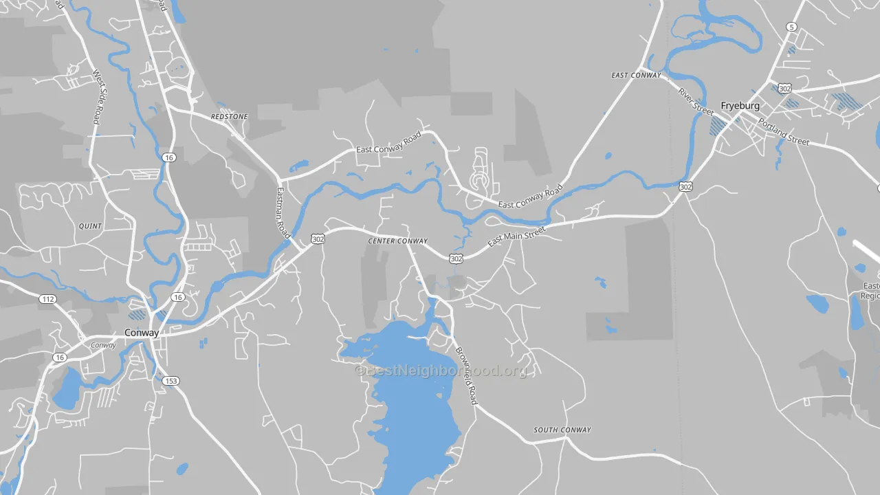 Transit Grade map of Center Conway, NH