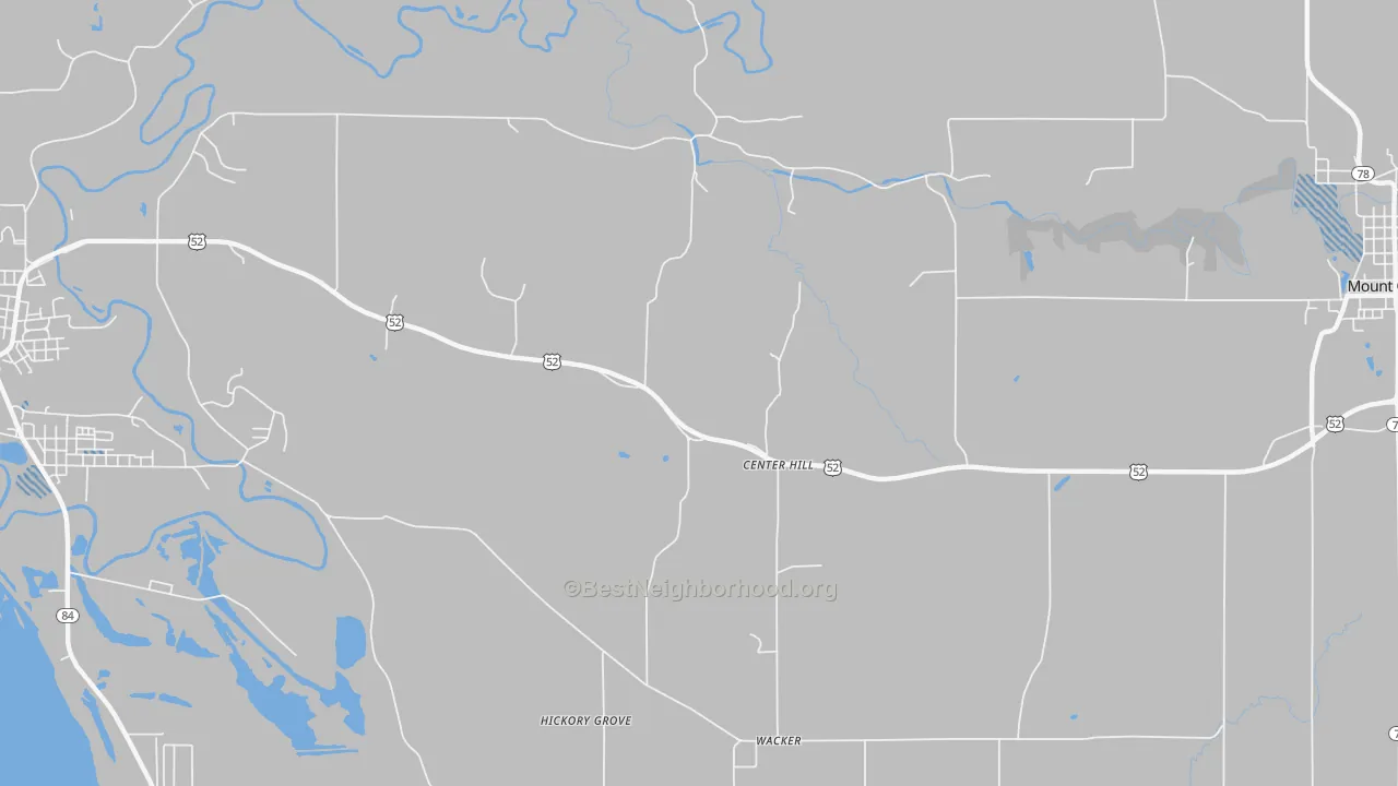 Transit Grade map of Center Hill, IL