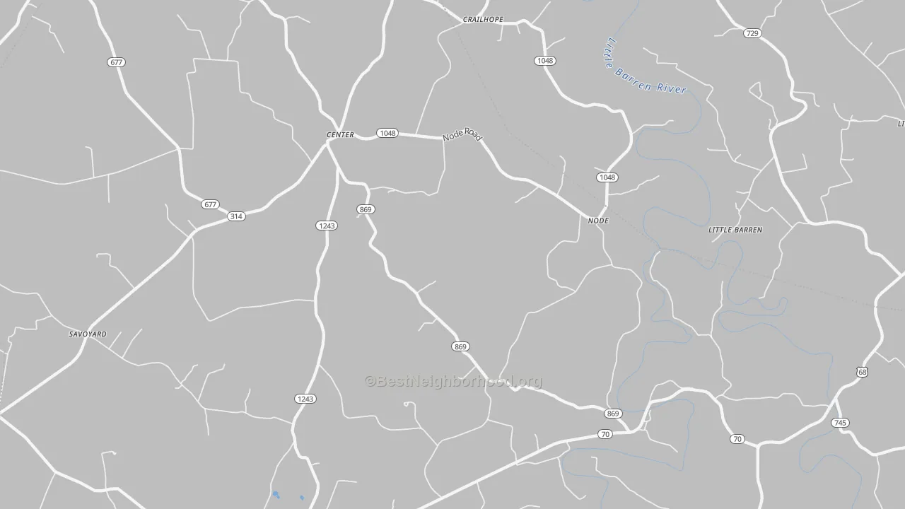 Transit Grade map of Center, KY
