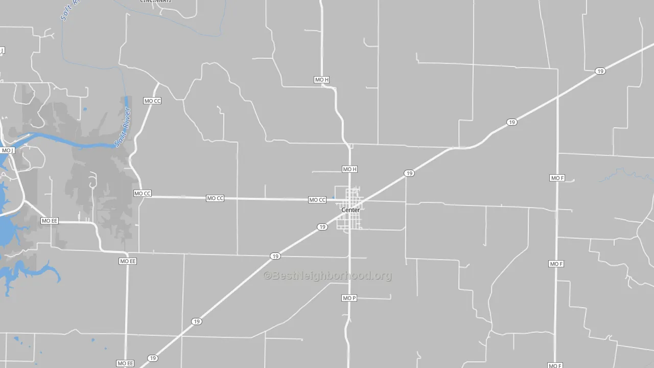 Transit Grade map of Center, MO