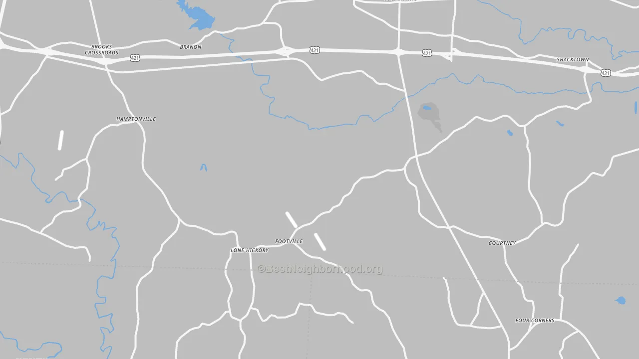 Transit Grade map of Center, NC