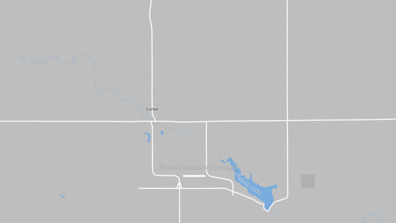 Transit Grade map of Center, ND
