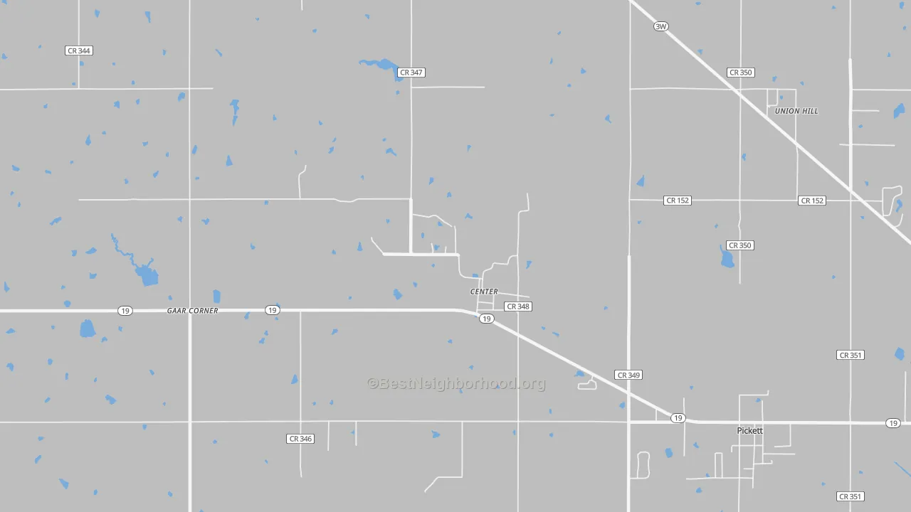 Transit Grade map of Center, OK