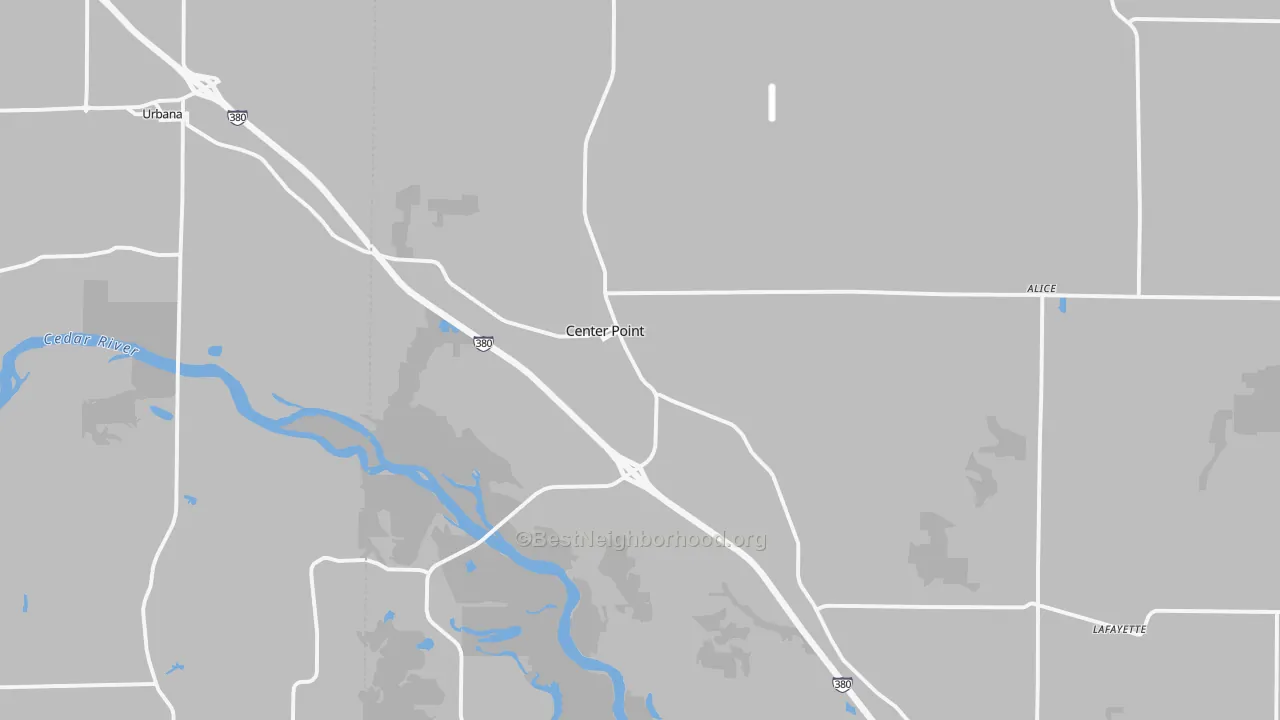 Transit Grade map of Center Point, IA