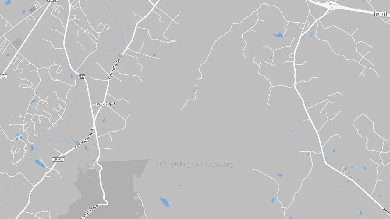 Transit Grade map of Center Point, TN