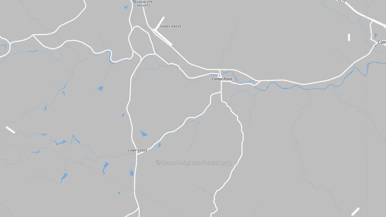 Transit Grade map of Center Point, TX