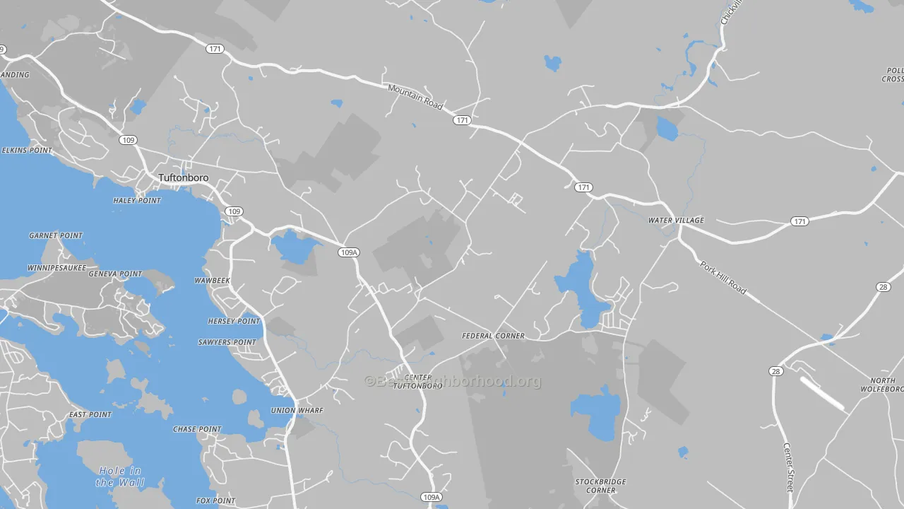 Transit Grade map of Center Tuftonboro, NH