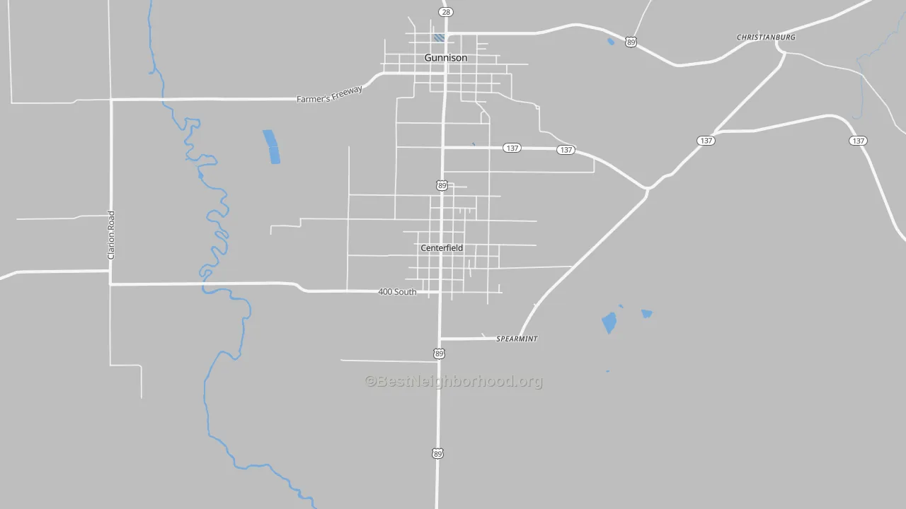 Transit Grade map of Centerfield, UT