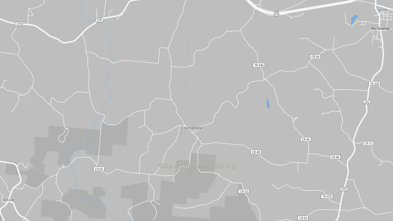 Transit Grade map of Centerpoint, OH