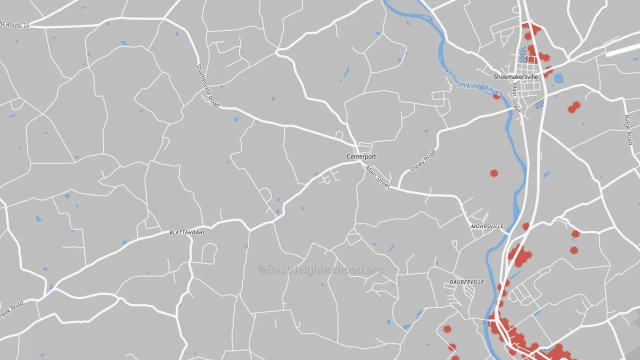 Transit Grade map of Centerport, PA