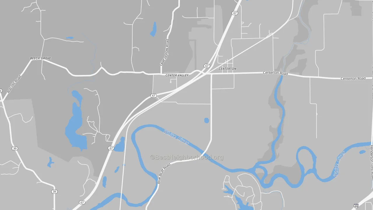 Transit Grade map of Centerton, IN