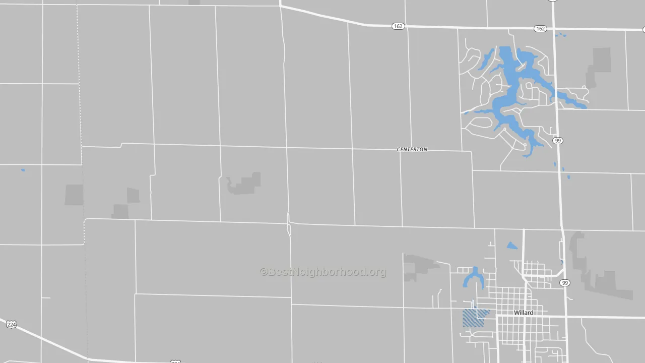 Transit Grade map of Centerton, OH