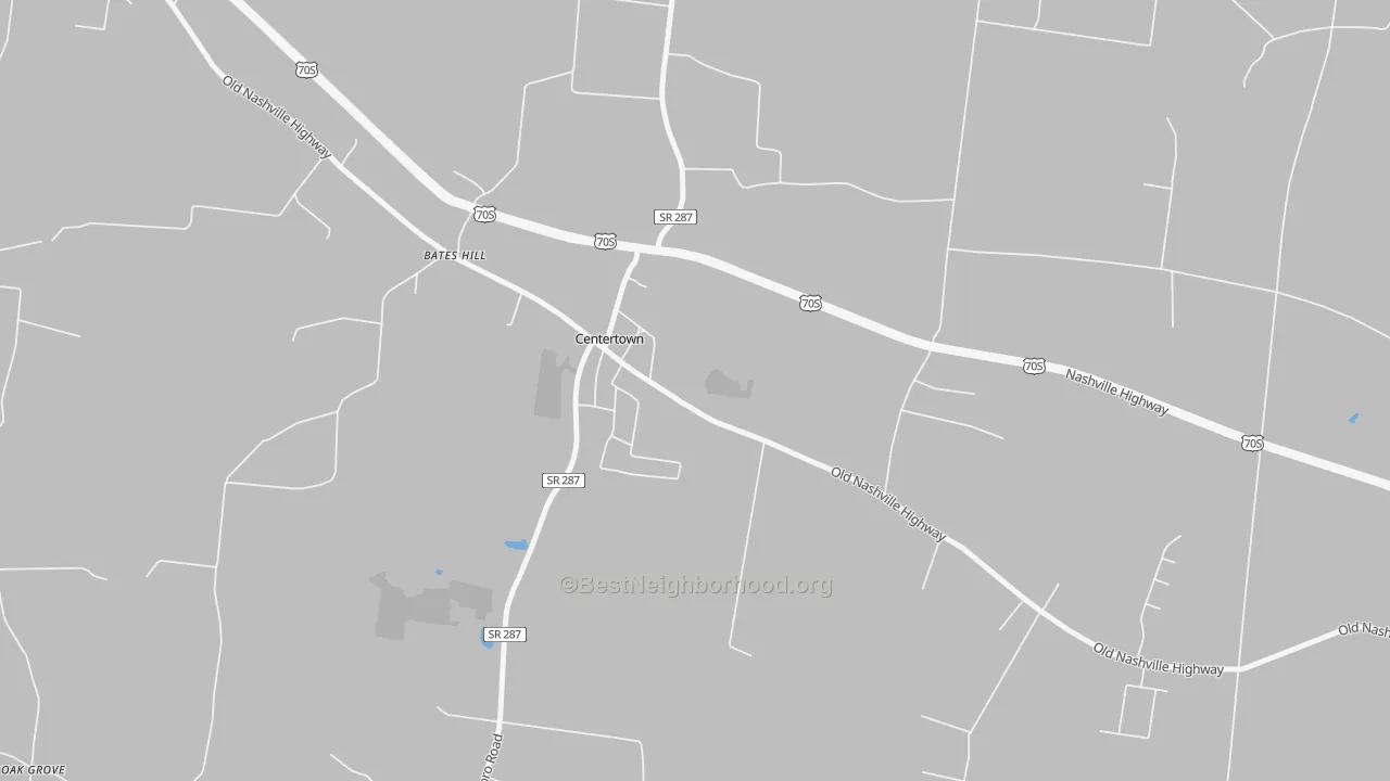 Transit Grade map of Centertown, TN