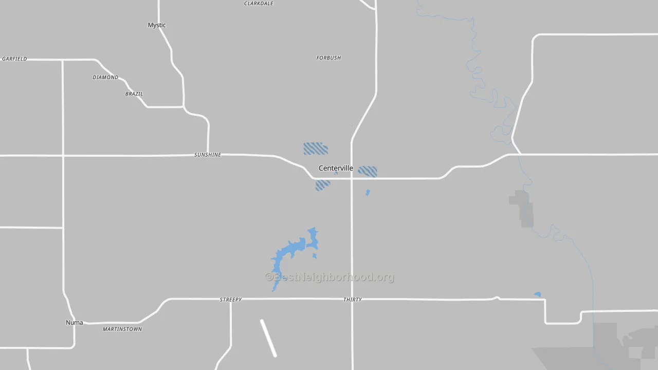 Transit Grade map of Centerville, IA