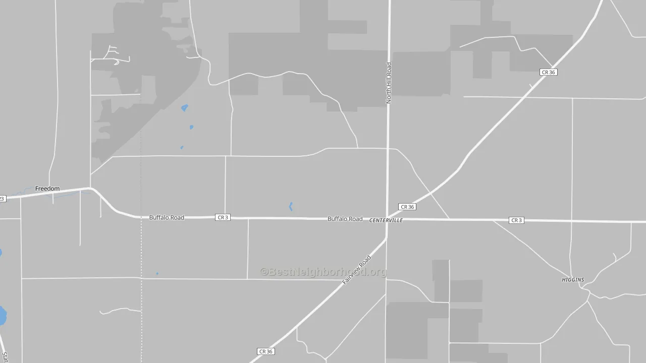 Transit Grade map of Centerville, NY