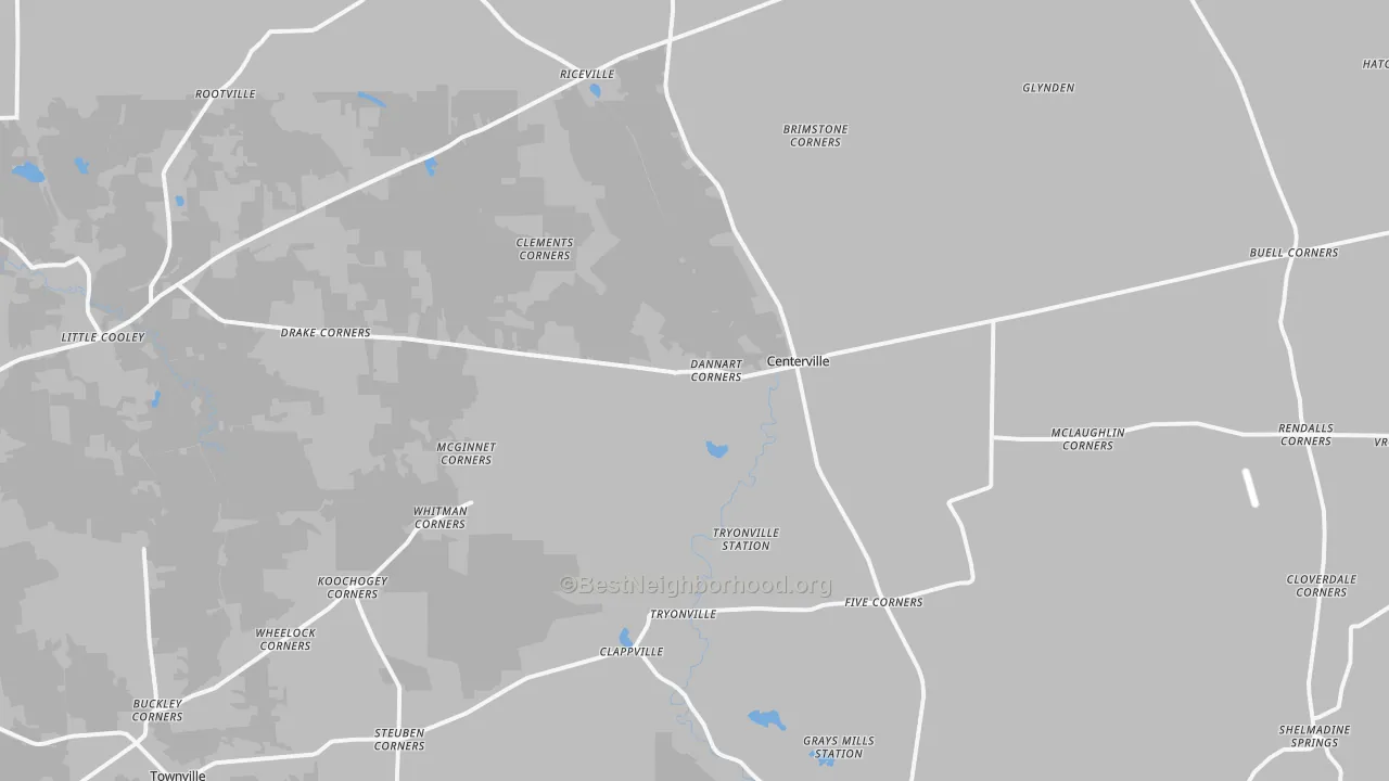 Transit Grade map of Centerville, PA