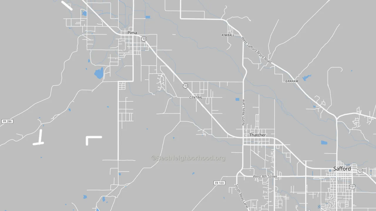 Transit Grade map of Central, AZ