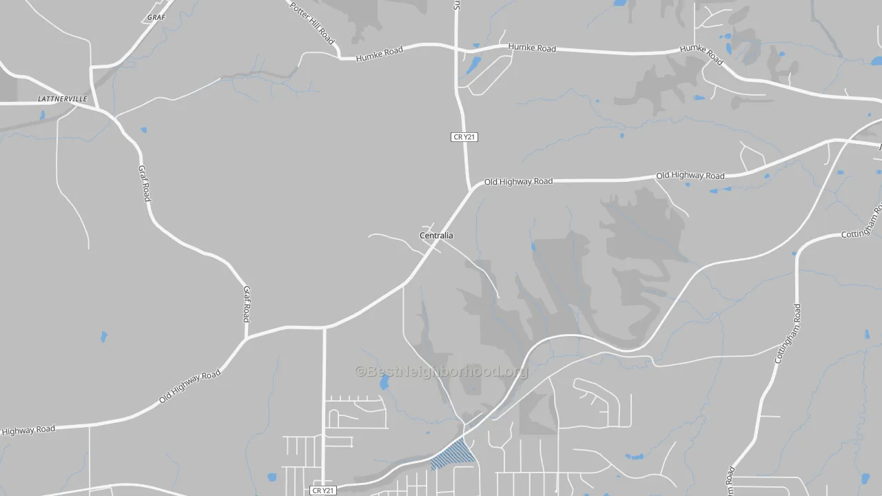 Transit Grade map of Centralia, IA