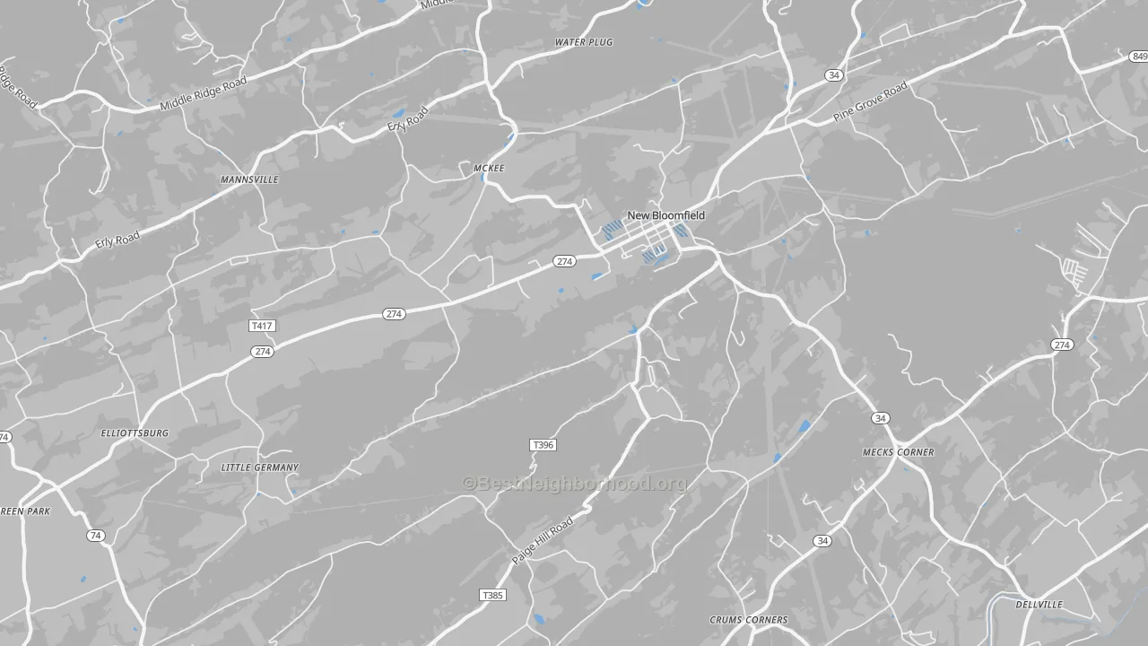 Transit Grade map of Centre, PA
