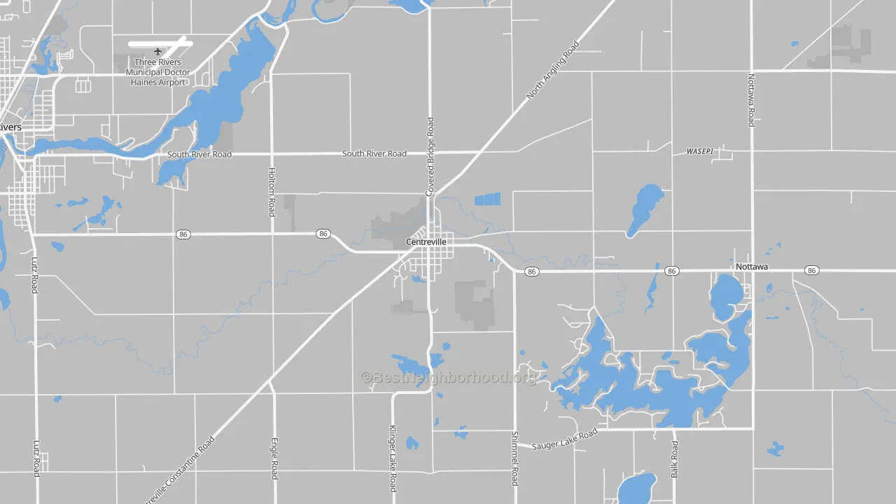 Transit Grade map of Centreville, MI