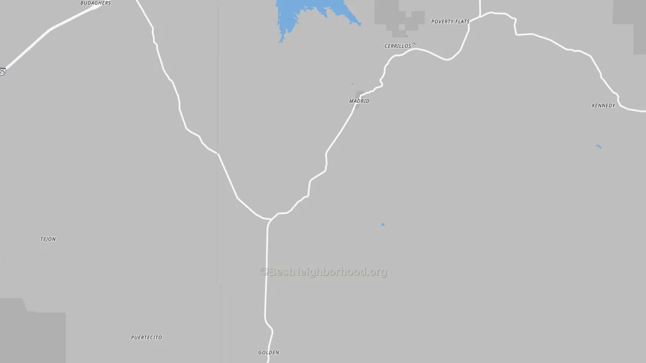 Transit Grade map of Cerrillos, NM