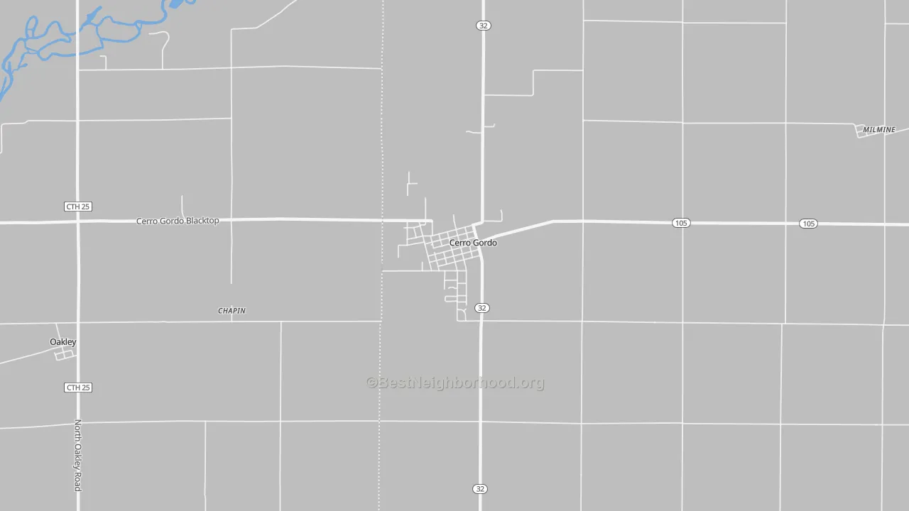 Transit Grade map of Cerro Gordo, IL