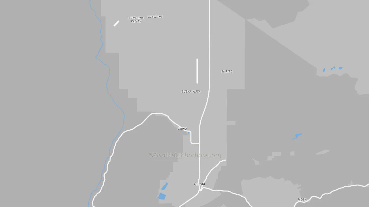 Transit Grade map of Cerro, NM