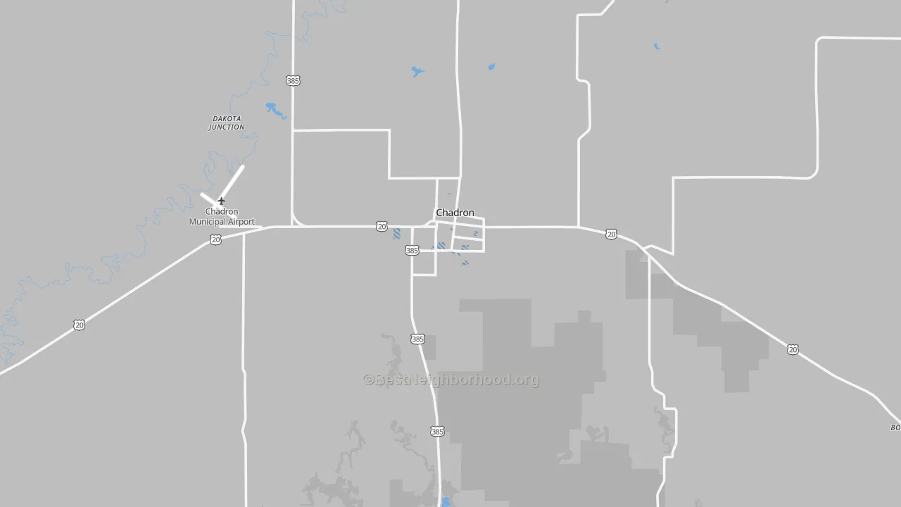 Transit Grade map of Chadron, NE