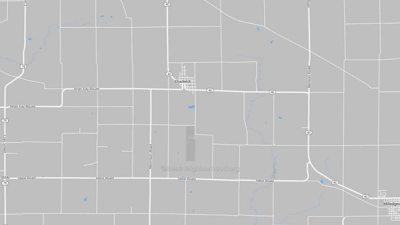 Transit Grade map of Chadwick, IL