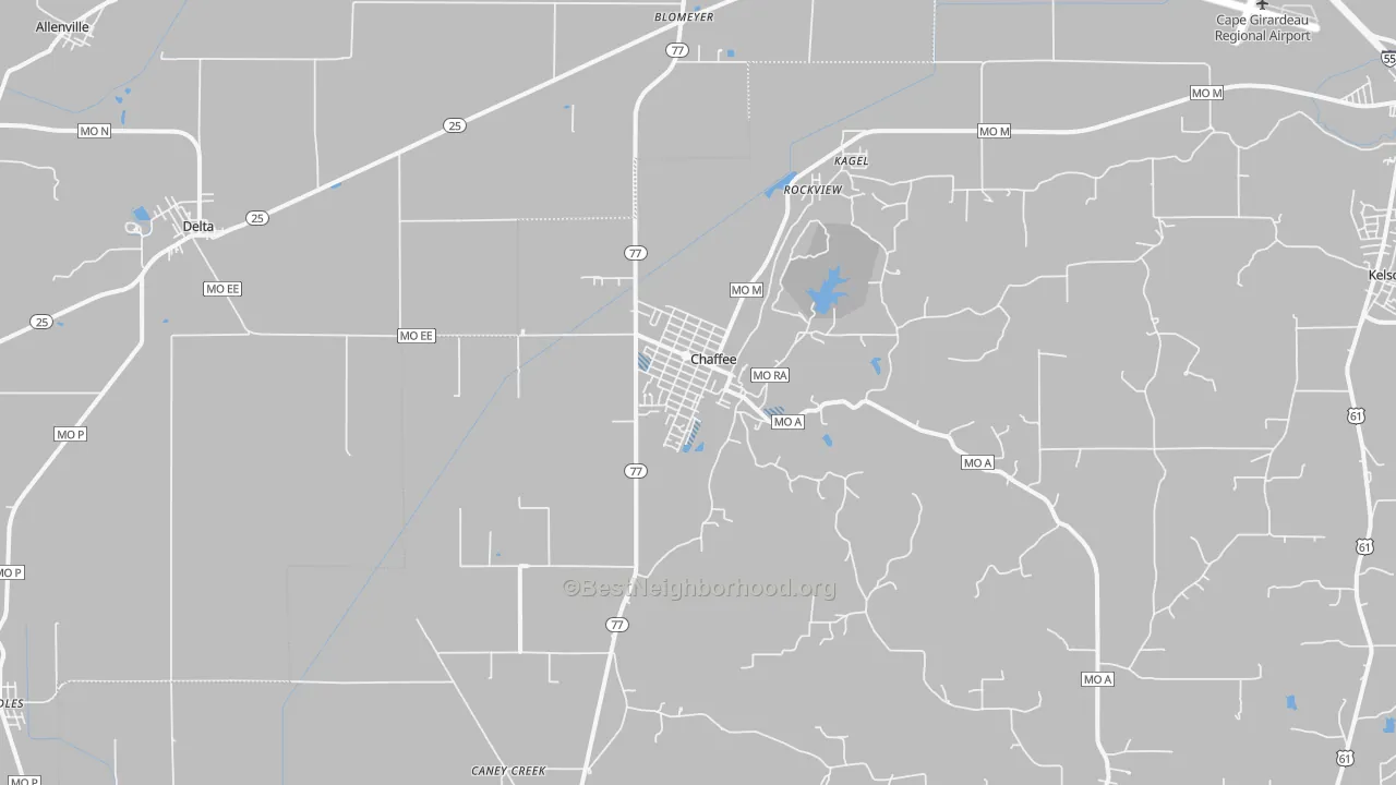 Transit Grade map of Chaffee, MO