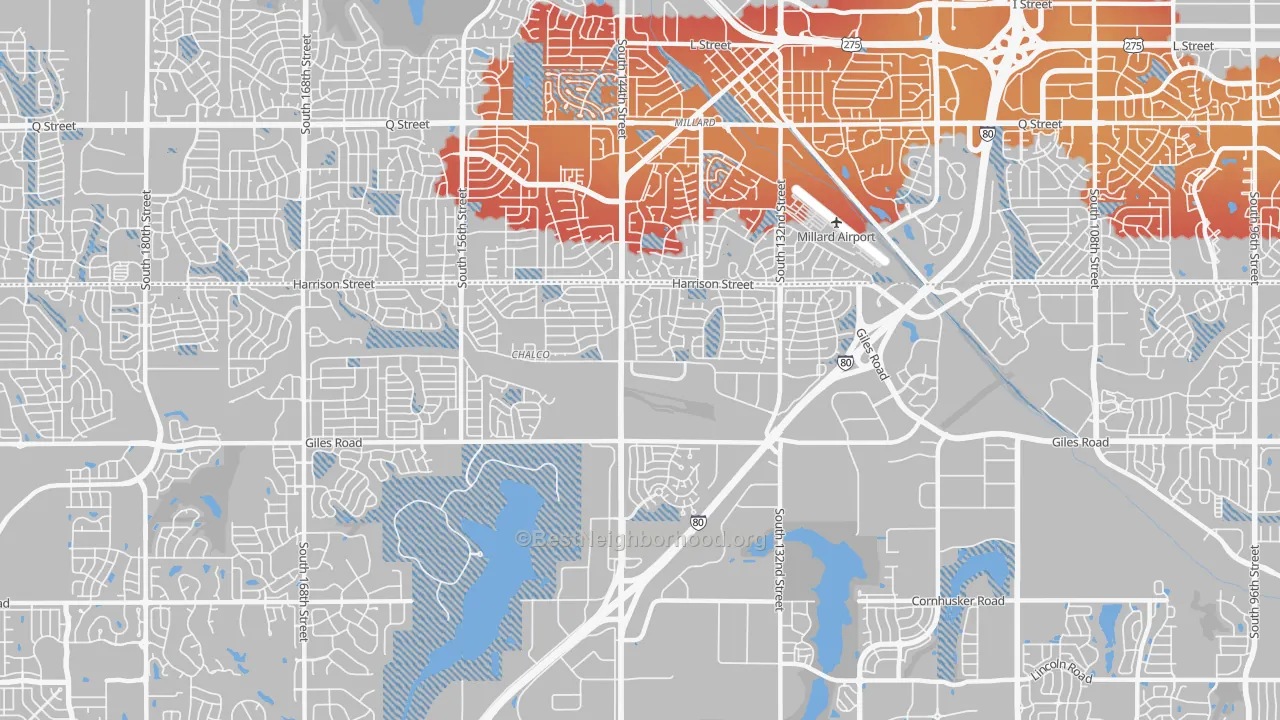 Transit Grade map of Chalco, NE