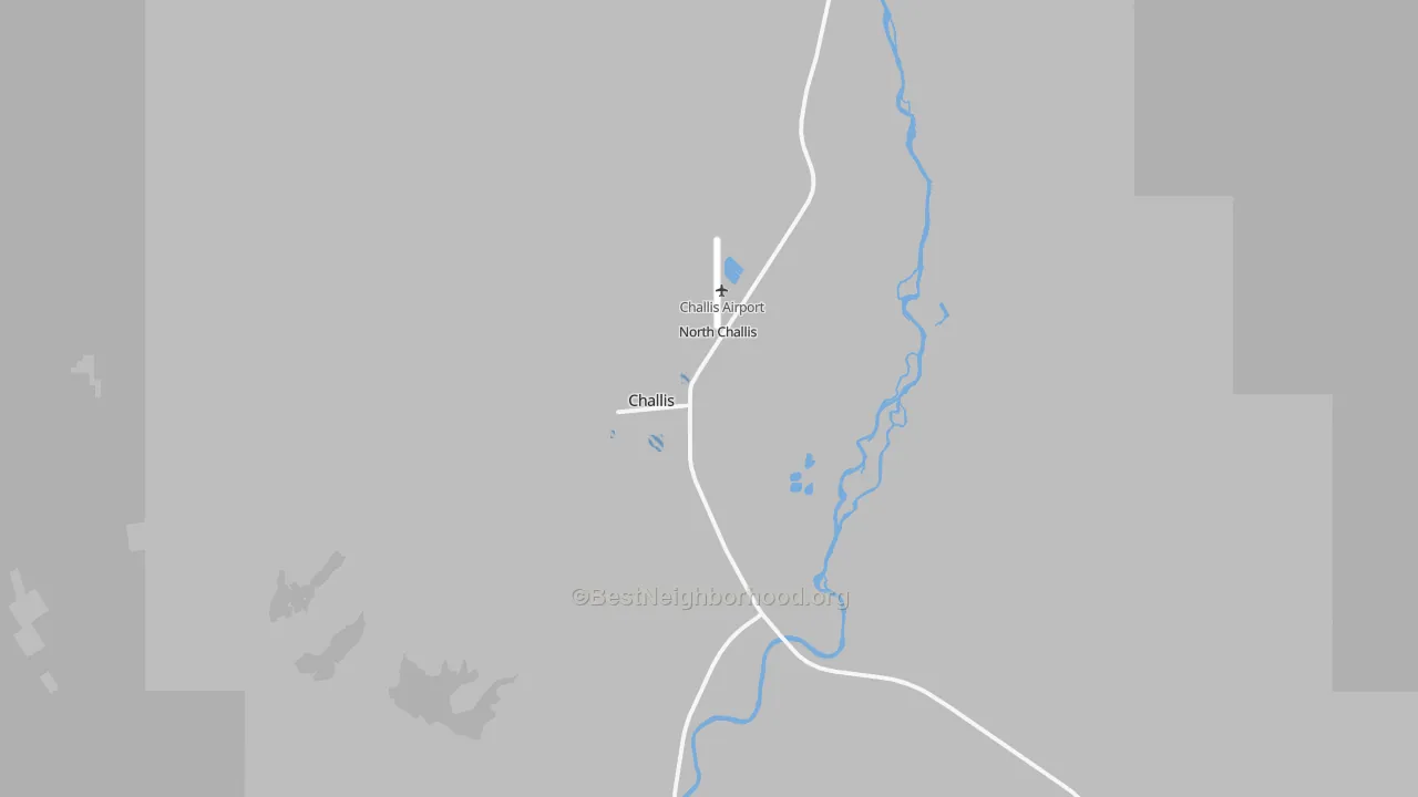 Transit Grade map of Challis, ID