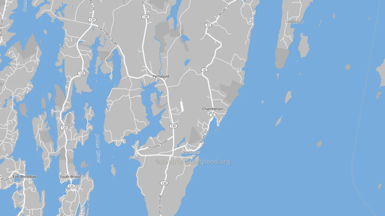 Transit Grade map of Chamberlain, ME