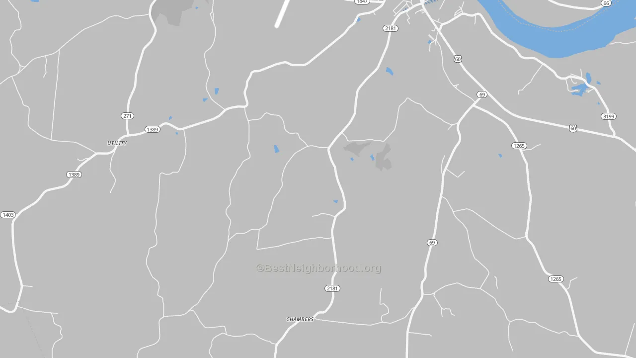 Transit Grade map of Chambers, KY