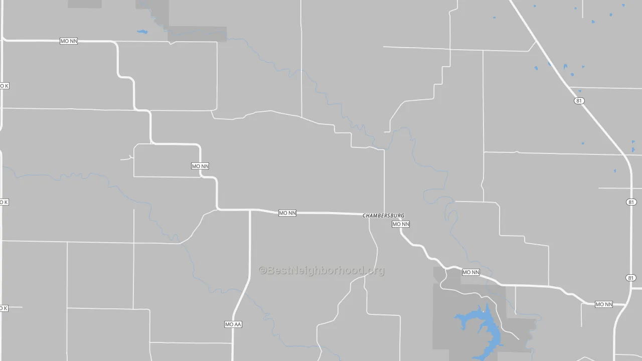 Transit Grade map of Chambersburg, MO