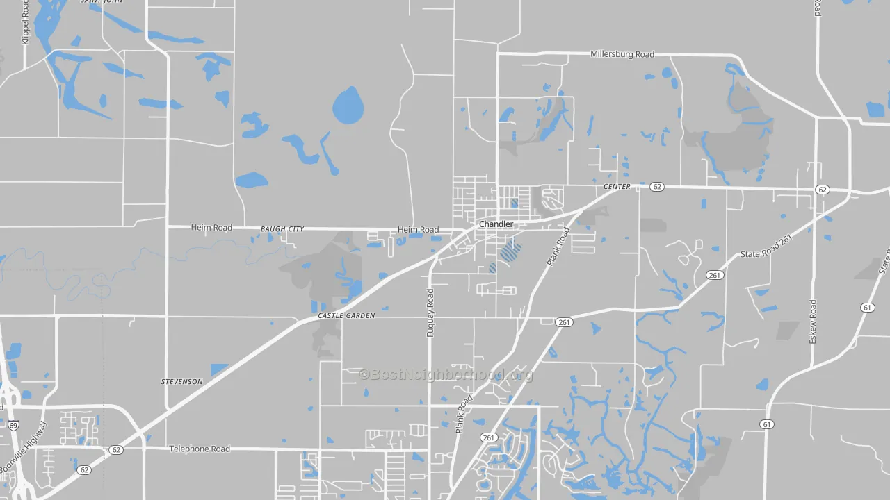 Transit Grade map of Chandler, IN