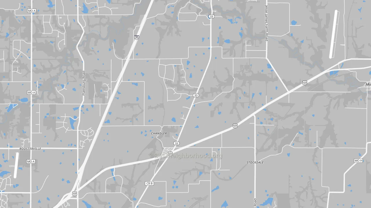 Transit Grade map of Chandler, MO