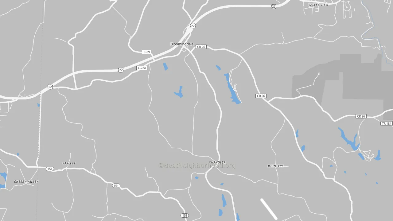 Transit Grade map of Chandler, OH