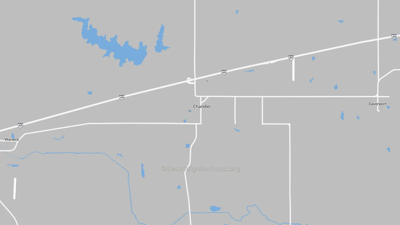 Transit Grade map of Chandler, OK
