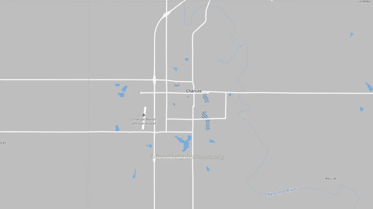 Transit Grade map of Chanute, KS