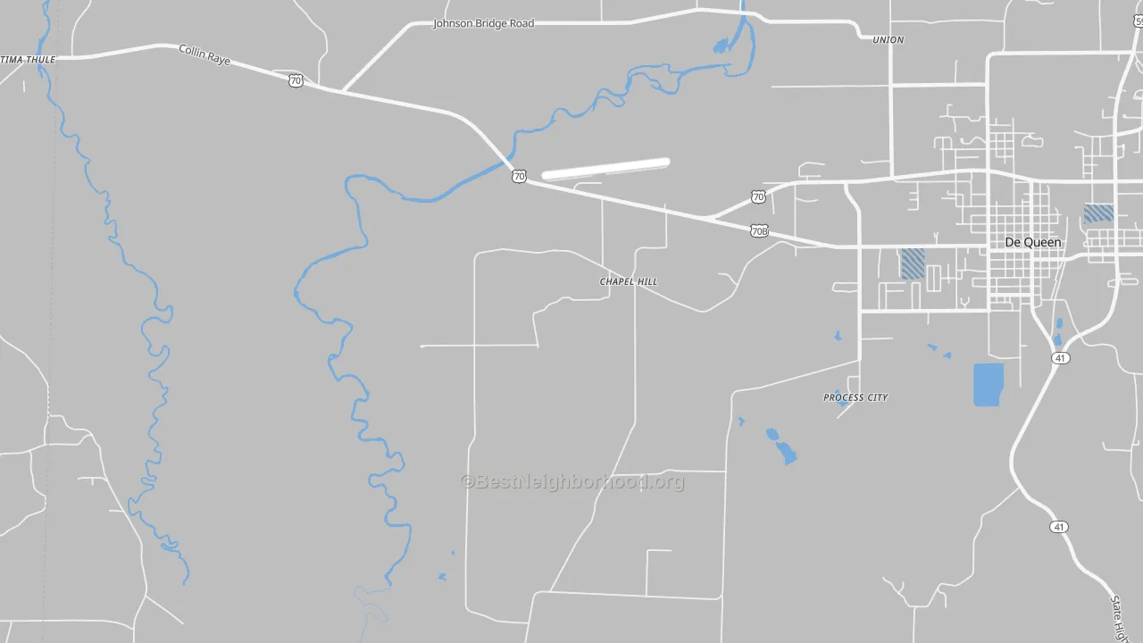 Transit Grade map of Chapel Hill, AR